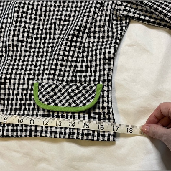 Vintage Black & White Peter Pan Collar Jacket & Knee-Length Skirt Set Sz4 - Picture 11 of 14